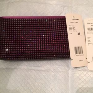 Escada purple crystal handbag